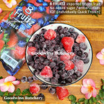 8Fruitz IQF frozen fruit MIXED PARADISE TRIO 8 Fruitz 500g (Strawberry Mango Peach)